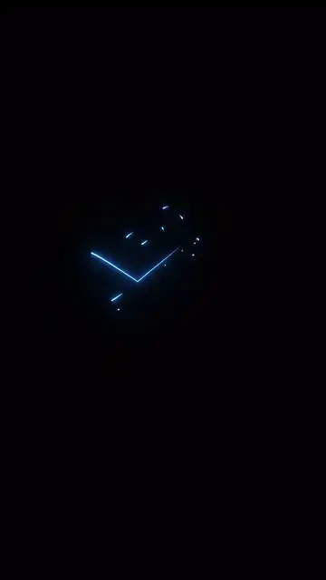 Animación del logo GO Transport en neón azul